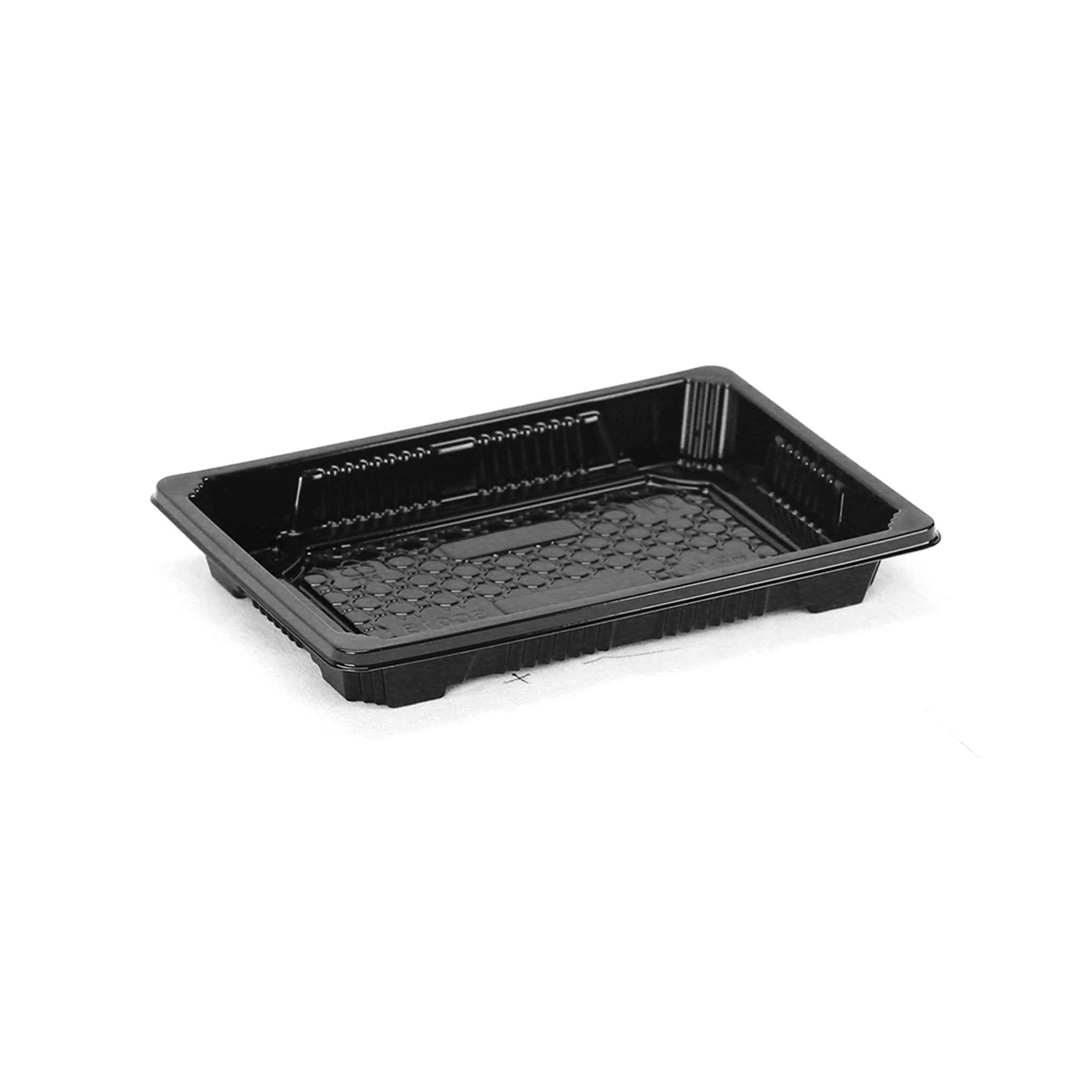 Black Sushi Container 165x114x20 Mm Base Only