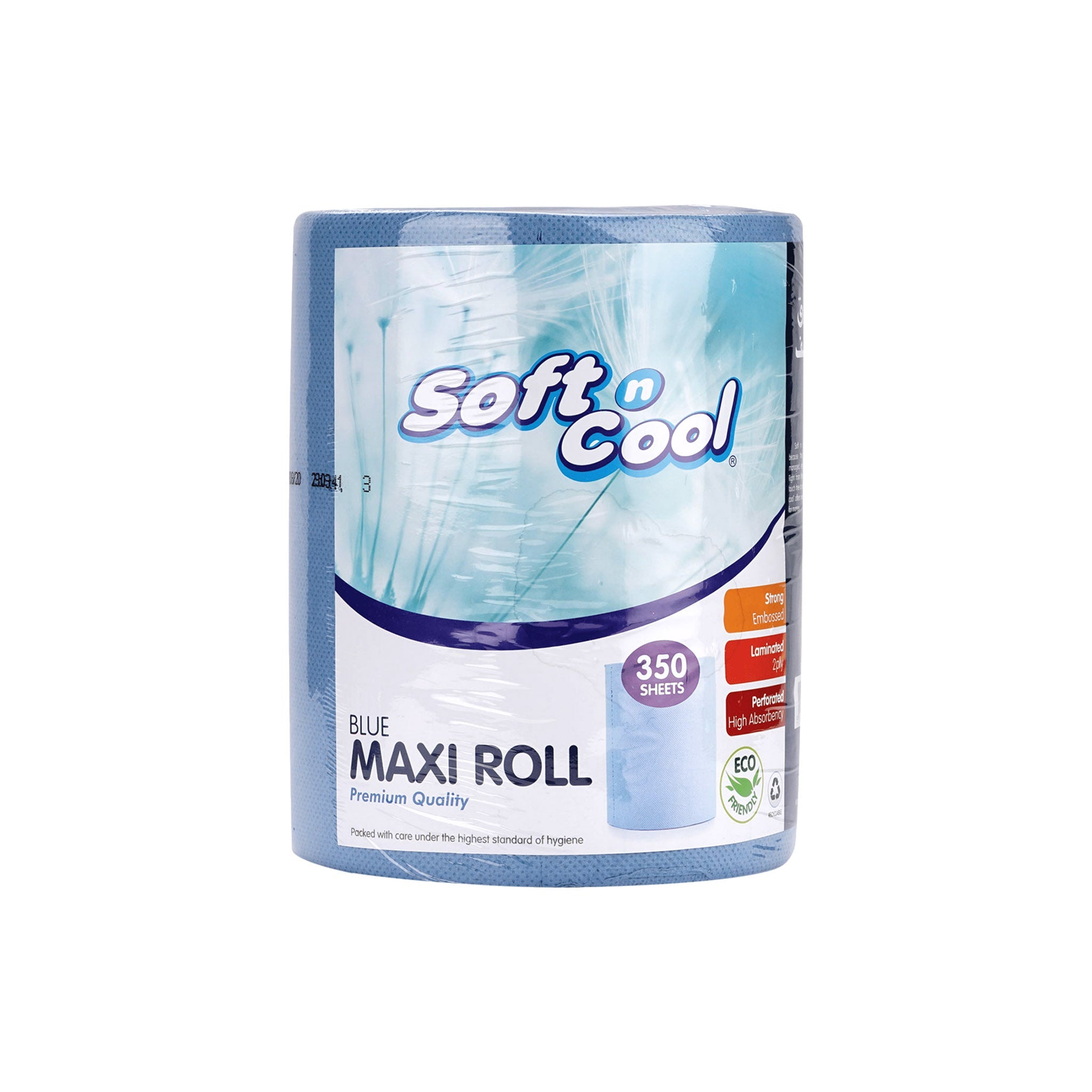 Soft n Cool Blue Maxi Roll 350 Sheets