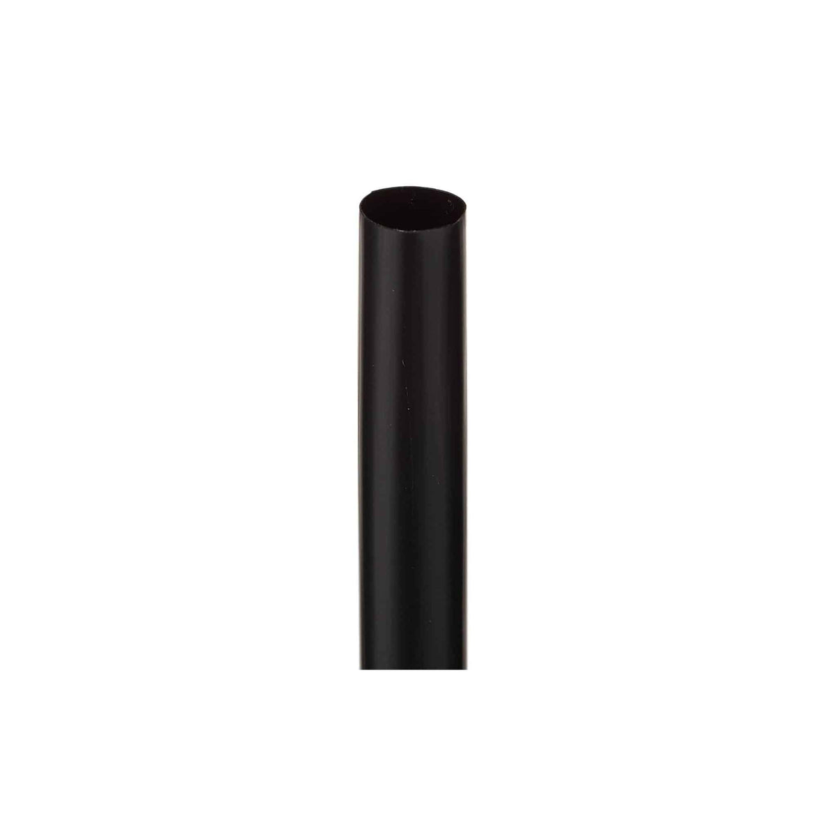 PLASTIC STRAW 12MM BLACK 21CM-125PC*20PK