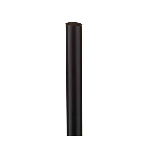 8mm Black Straight Straw