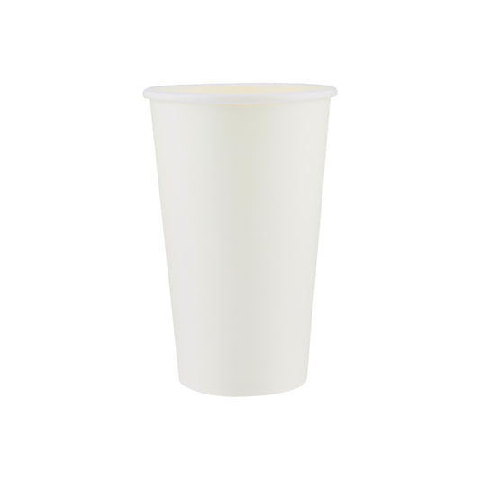 White Single Wall Paper Cups 16 Oz