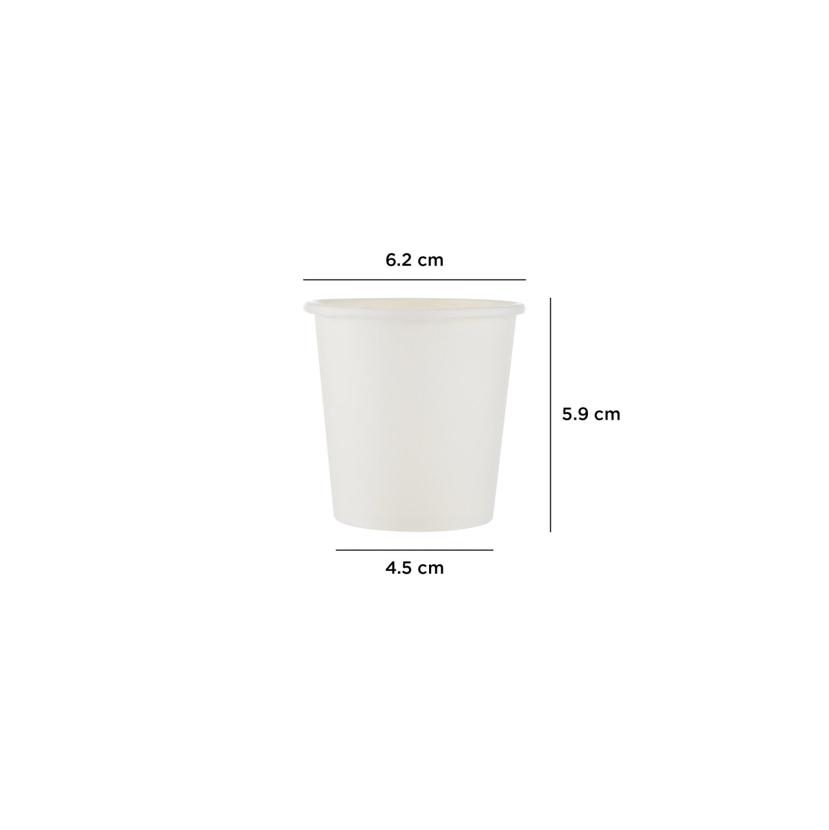 White Single Wall Paper Cups 4 oz