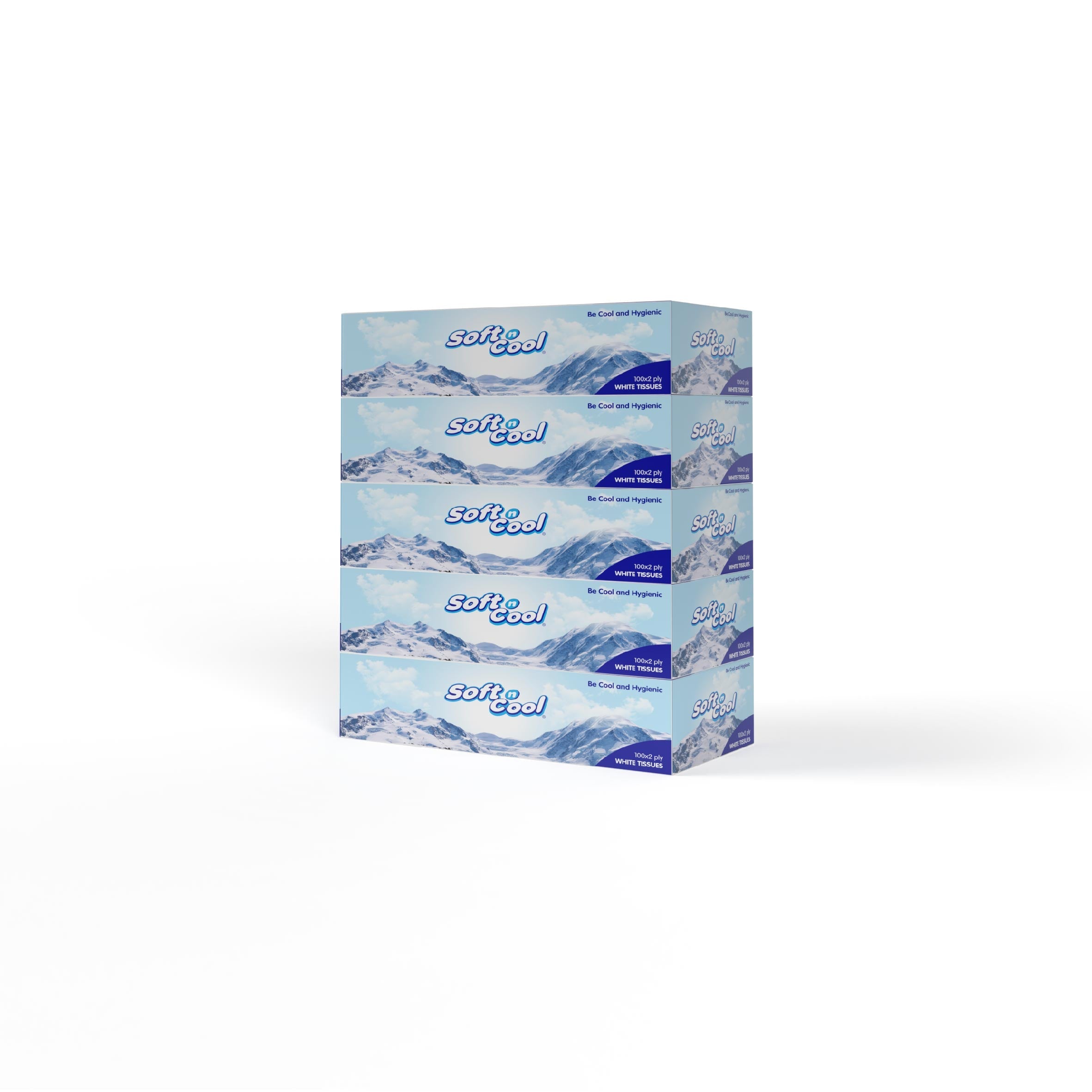 Soft N Cool Facial Tissue 100 Sheets X 2 Ply