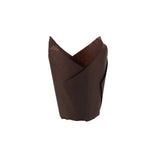 Brown Tulip Baking Cups 2500 Pieces - Hotpack Global