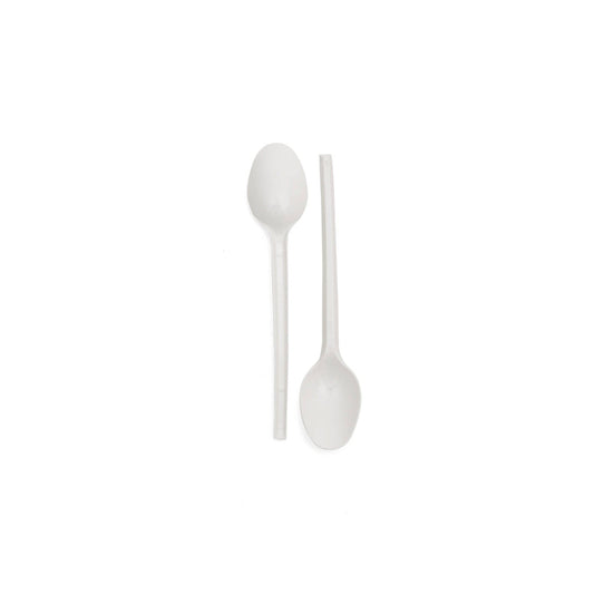 Disposable Plastic Tea Spoons White 40 Packets x 50pcs