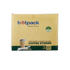 Disposable Individually Wrapped Wooden Coffee Stirrer