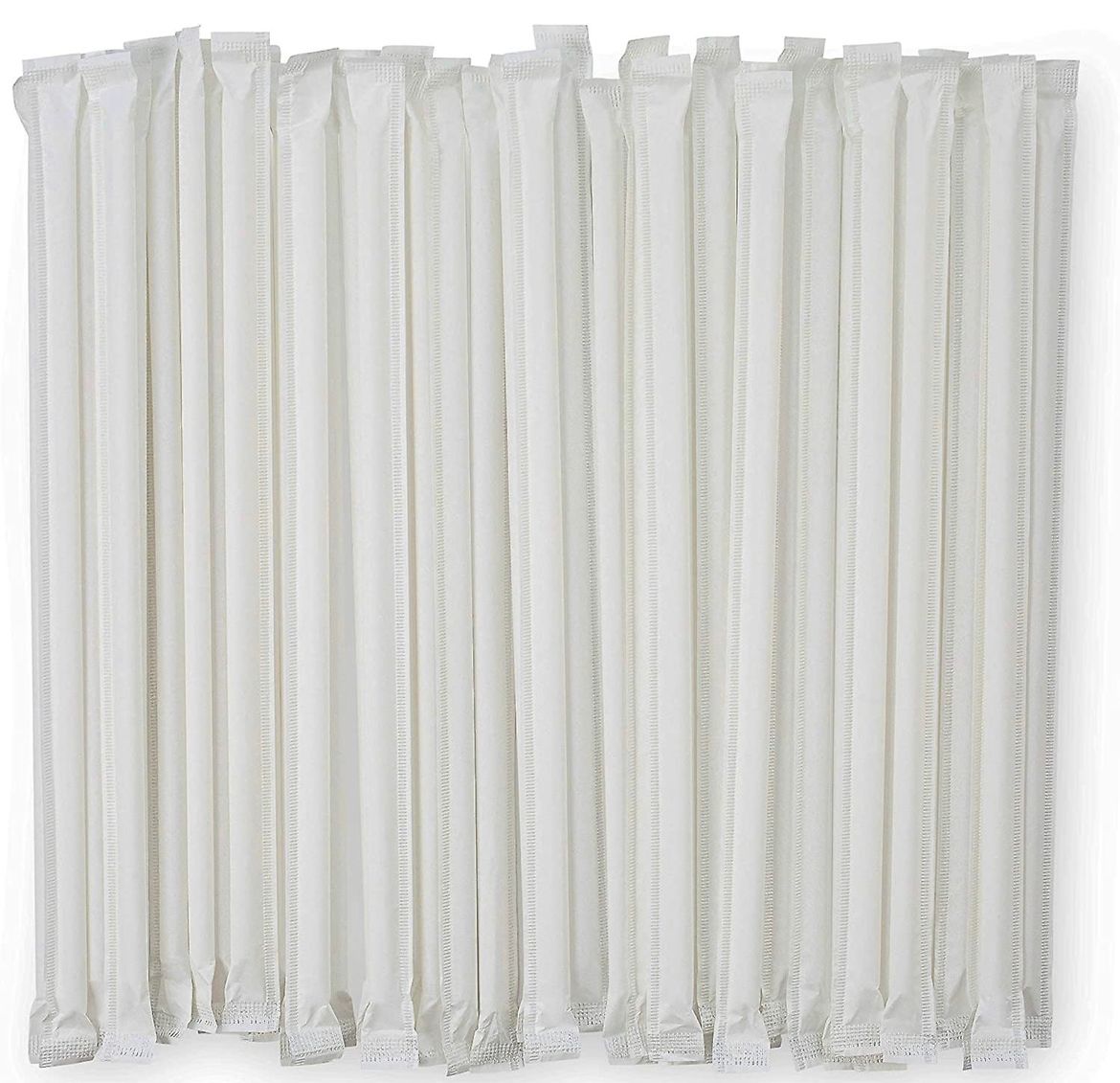 6mm Straight Straw Wrapped 250X40 Packets