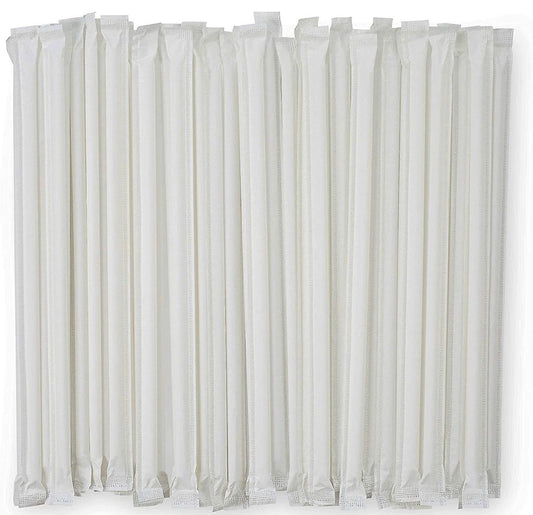 6mm Straight Straw Wrapped 250X40 Packets