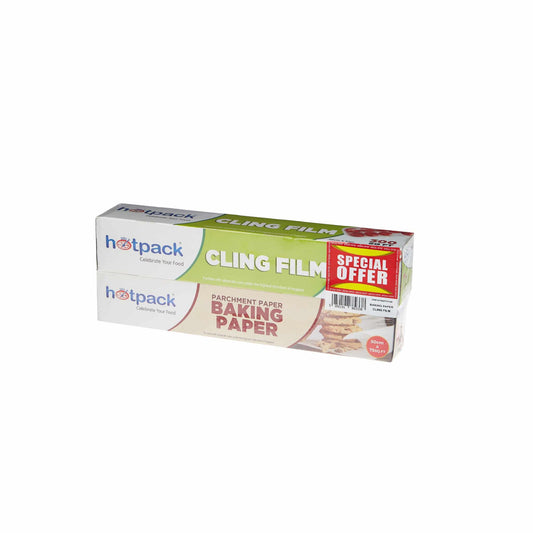 Buy Cling Film Get Baking Paper Roll Free Combo - Hotpack Global