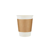 1000 Pieces 12&16 Oz Kraft Sleeves For Paper Cups