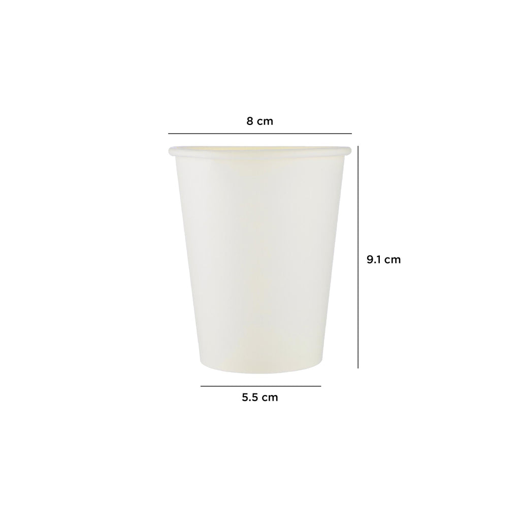 Buy 8 oz White Single Wall Paper Cups - 1000 Pieces online in Saudi ...