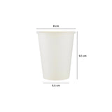 White Single Wall Paper Cups 8 oz