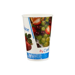 16 Oz Printed Single Wall Paper Juice Cups 1000 Pieces - Hotpack Global